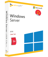 MICROSOFT WINDOWS SERVER 2016 - 5 PACK USER CAL MICROSOFT WINDOWS SERVER 2016 - 5 PACK USER CAL