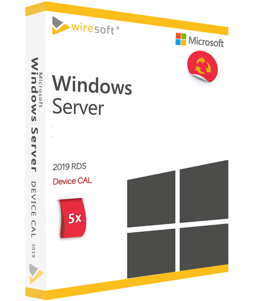 MICROSOFT REMOTE DESKTOP SERVICES 2019 - 5 PACK DEVICE CAL